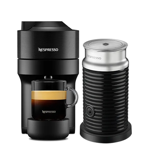 Vertuo Pop Black & Aeroccino - Nespresso Coffee Machine - Nespresso